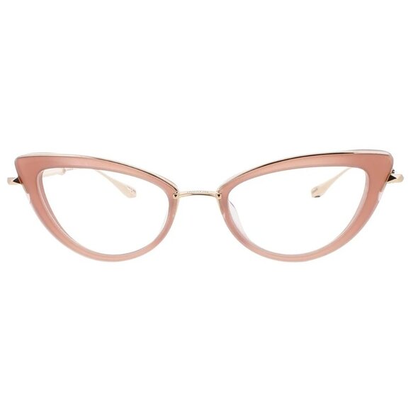 NWT VALENTINO EYEGLASSES CAT EYE WOMEN GOLD/ROSE EYEWEAR - Picture 3 of 4